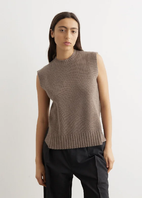 Cashmere Cutaway Vest