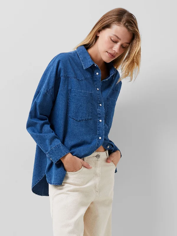 Zaves Chambray Denim Shirt