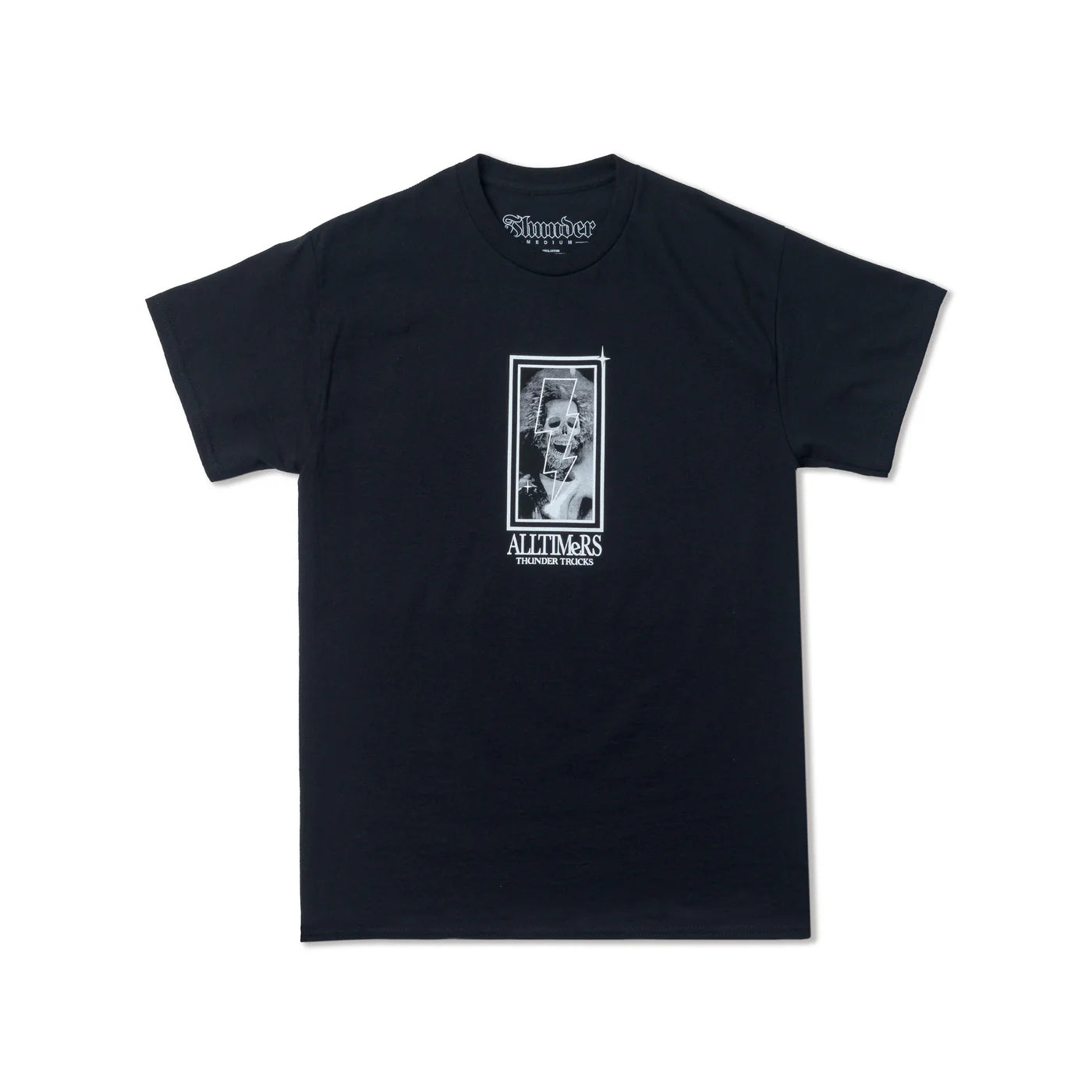 ALLTIMERS X THUNDER - S/S TEE BLACK