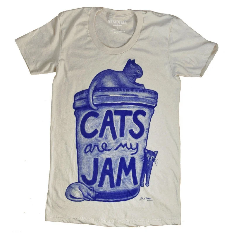 Cats are my Jam Womens T shirt