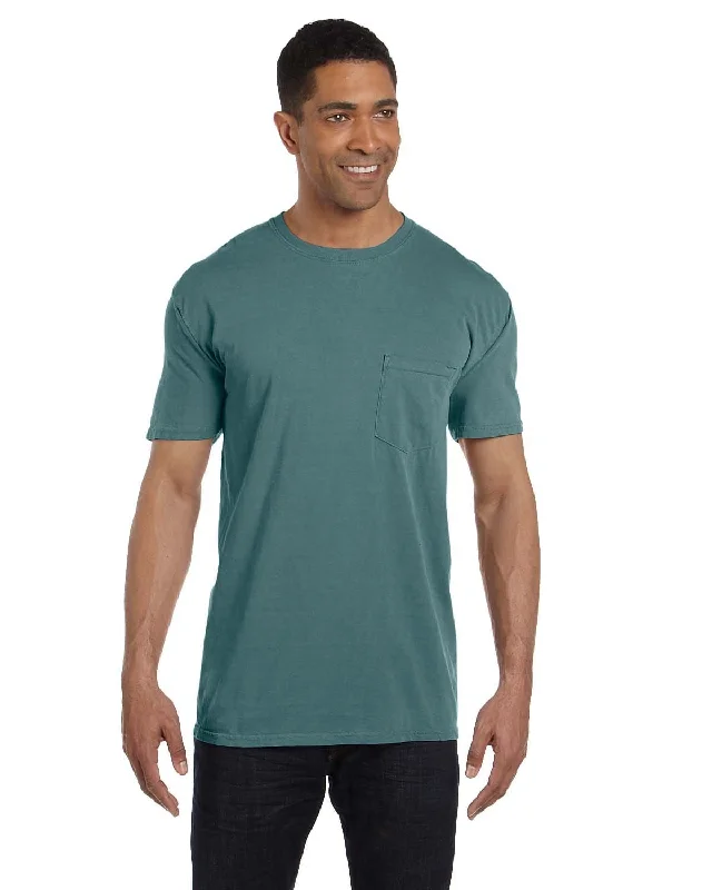 Comfort Colors Garment-Dyed Pocket T-Shirt | Blue Spruce