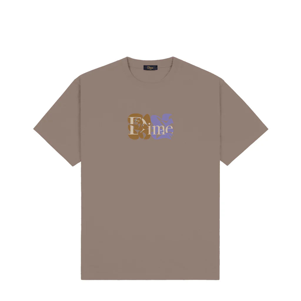 DIME - CLASSIC DUO T-SHIRT - DEEP SEPIA