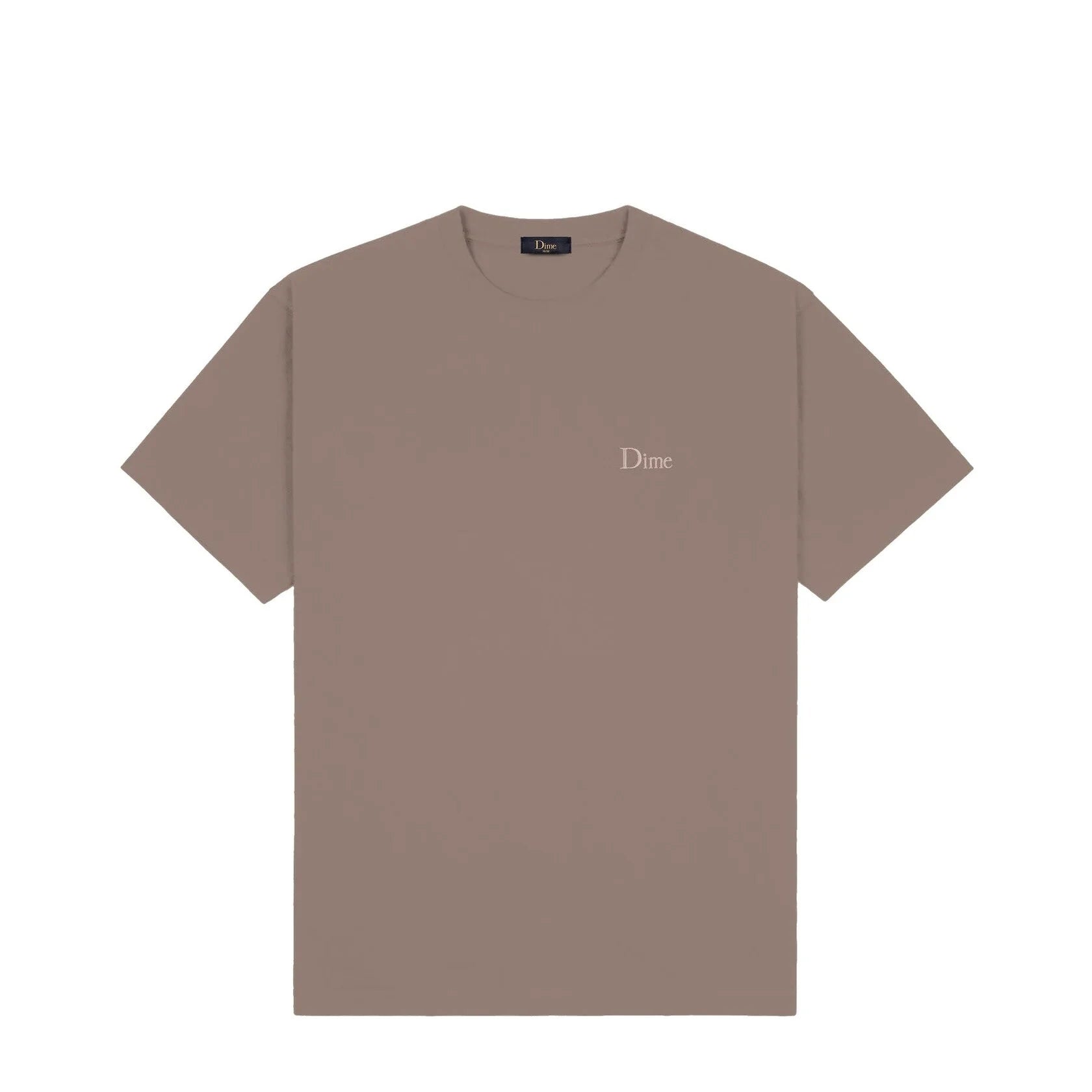 DIME - CLASSIC SMALL LOGO T-SHIRT - DEEP SEPIA