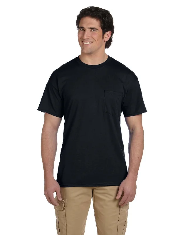 Gildan DryBlend 50/50 Pocket T-Shirt | Black