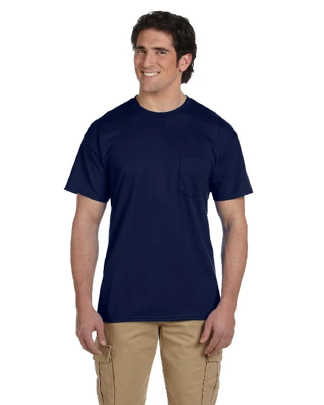 Gildan DryBlend 50/50 Pocket T-Shirt | Navy