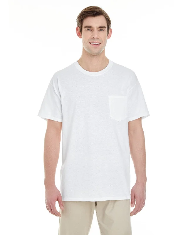 Gildan Pocket T-Shirt | White