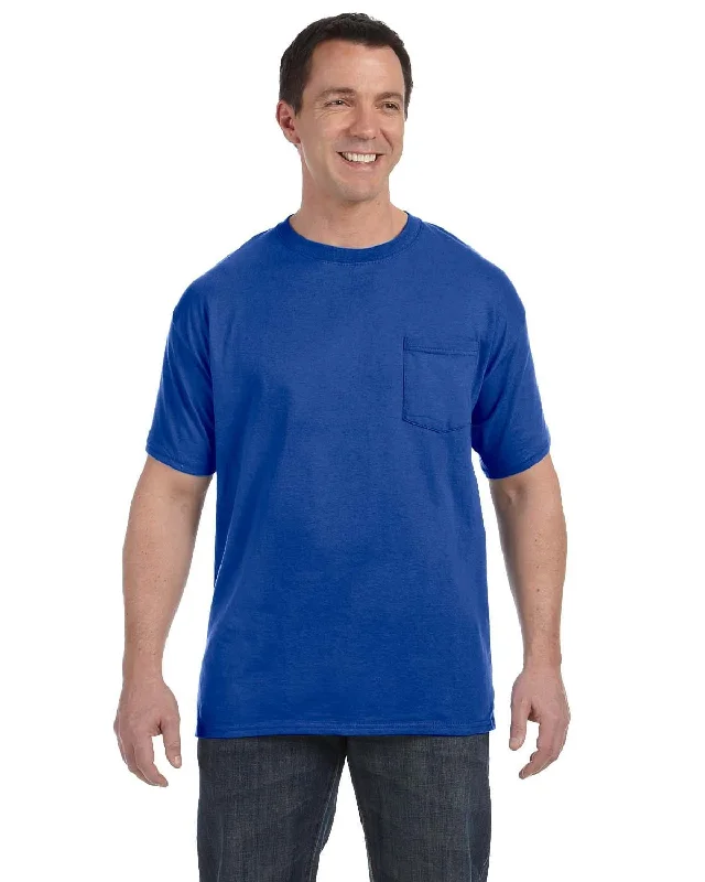 Hanes Authentic-T Pocket T-Shirt | Deep Royal