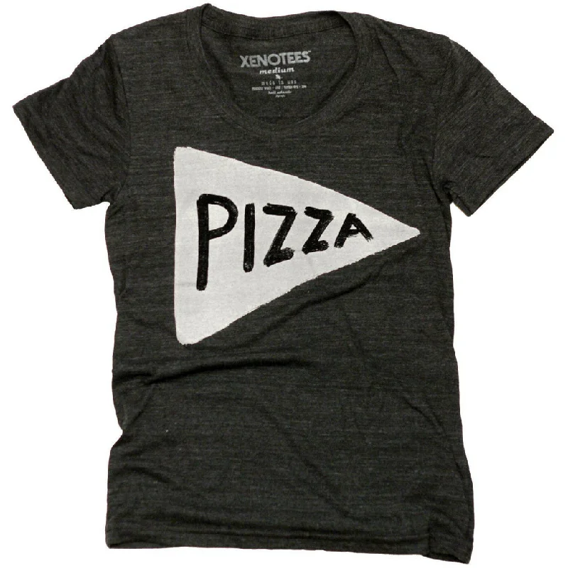 Womens Pizza Party Tshirt / Black