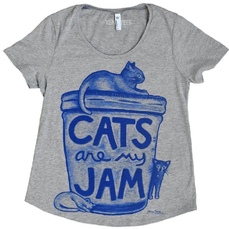 Womens Cats are my Jam T shirt - Limited Edition