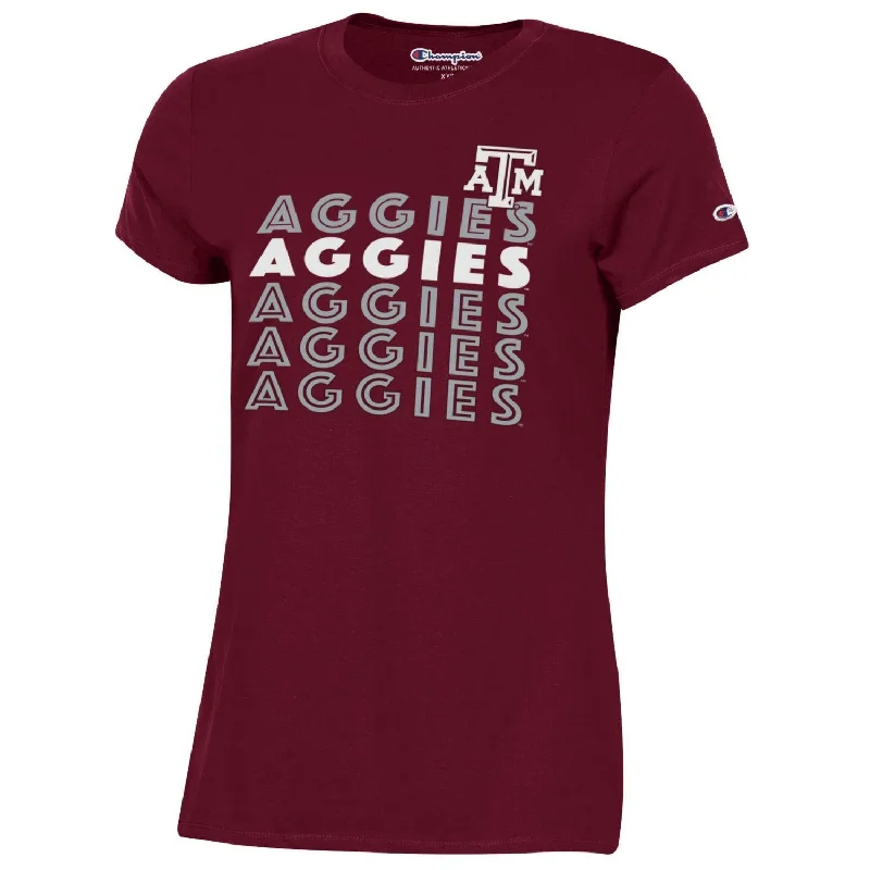 Women's MTO Stadium Collection Knit Tee - Aggies