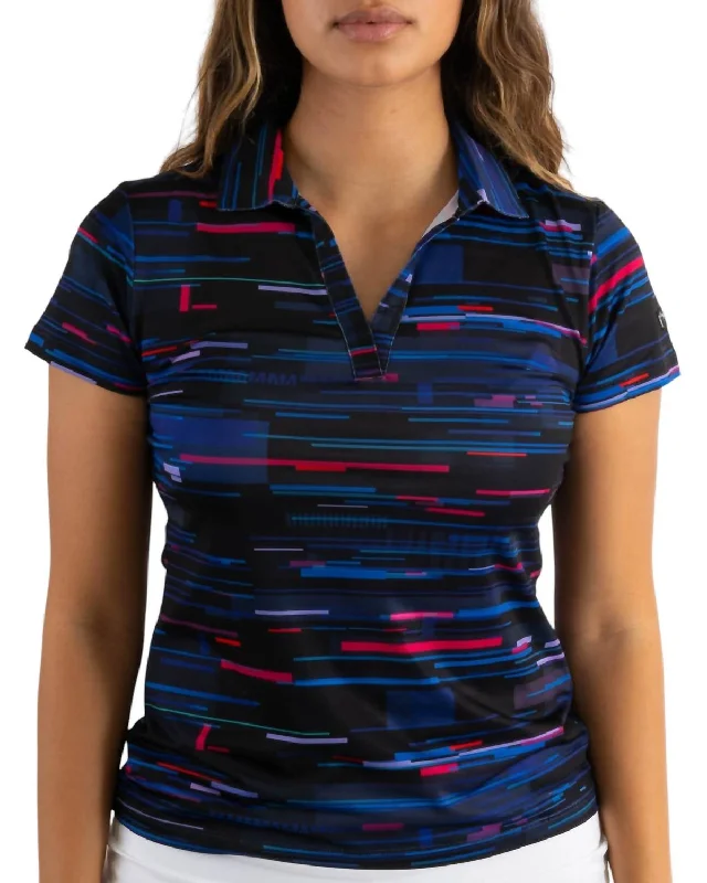 Women's Golf Polo In Light Wave