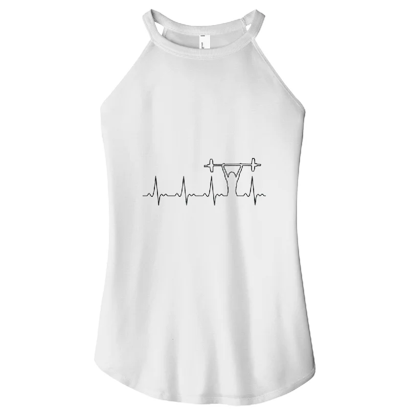 Barbell Heartbeat Rocker Tank