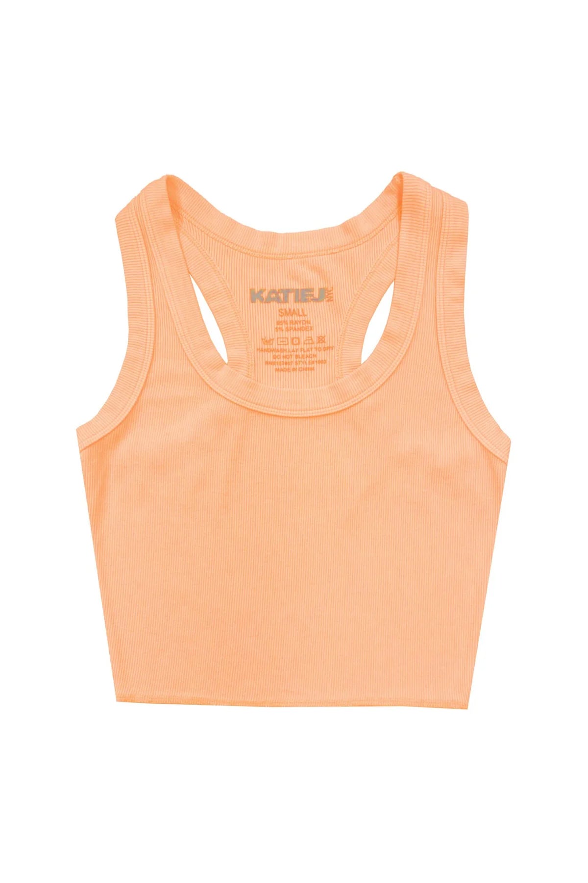 Orange Crush Ribbed Racerback Livi Tank