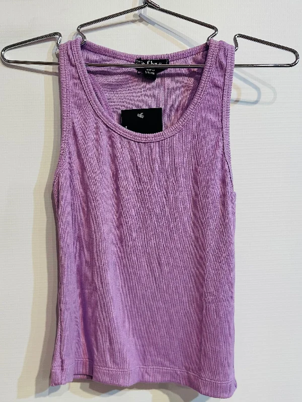 FBZ Ribbed Tank Lavender