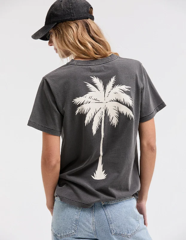 Palm Palace Tee - Vintage Black