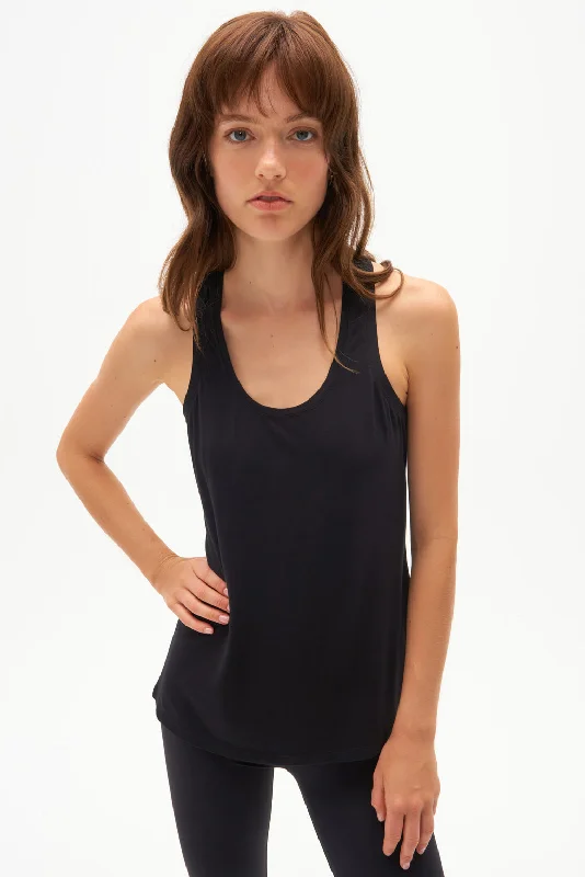 TONI SCOOP NECK JERSEY TANK