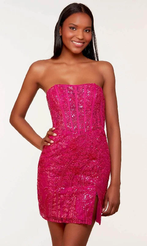 Alyce Paris 4616 - Sequin Corset Homecoming Dress