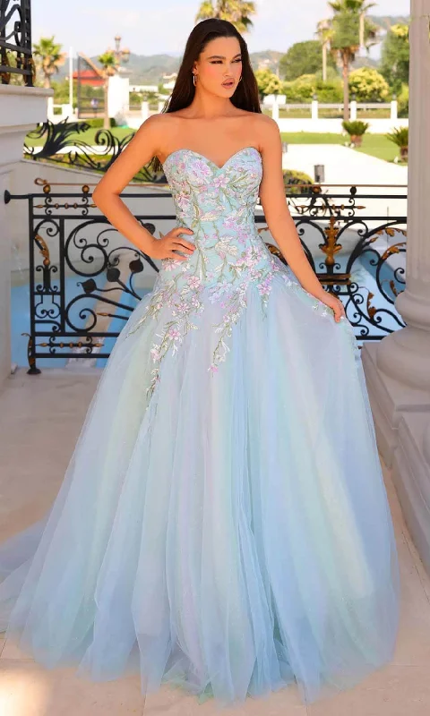 Clarisse 810971 - Embroidered Sweetheart Prom Gown