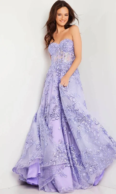 Jovani 26223 - Floral Illusion Ballgown