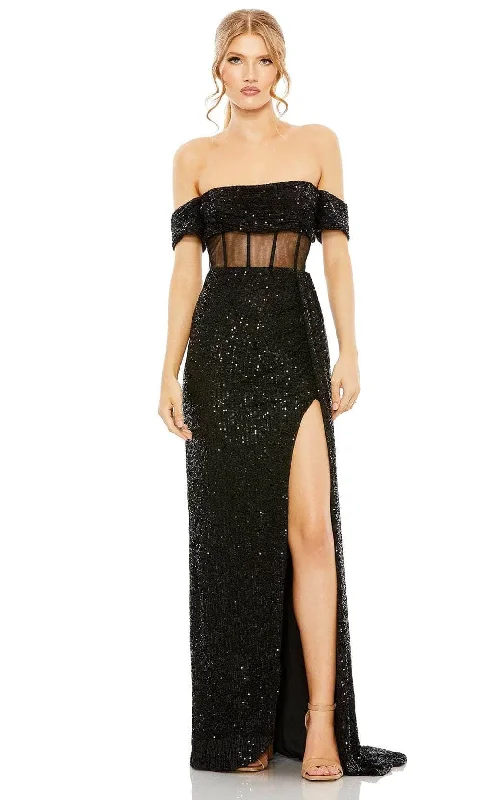 Mac Duggal 11665 - Off-Shoulder Sequin Evening Dress