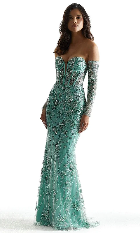 Mori Lee 49002 - Sequin Pattern Prom Dress