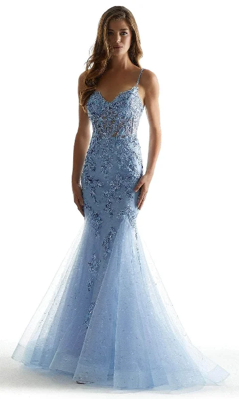 Mori Lee 49043 - Embroidered Sleeveless Prom Dress